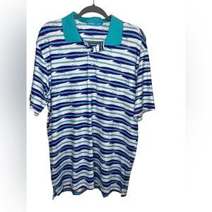 Roadies 90s Retro Colorway Golf Polo Shirt - Men's Size Medium